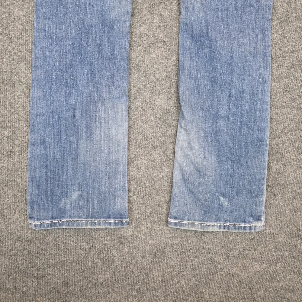 Ariat REAL Denim Jeans Women 12 Blue Bootcut Stretch Paisley Waistband